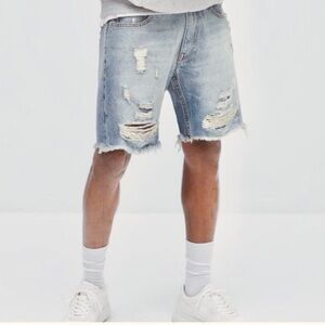 American Eagle Distressed Denim Shorts  33